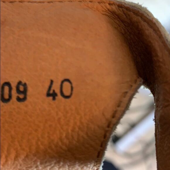 Taos Carousel 2 Tan Snakeskin Wedge Sandal Sz 9.5 - Picture 6 of 7